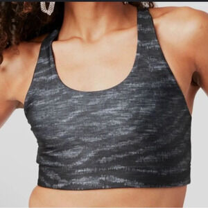 New Terez show your stripes high shine sports bra size Small